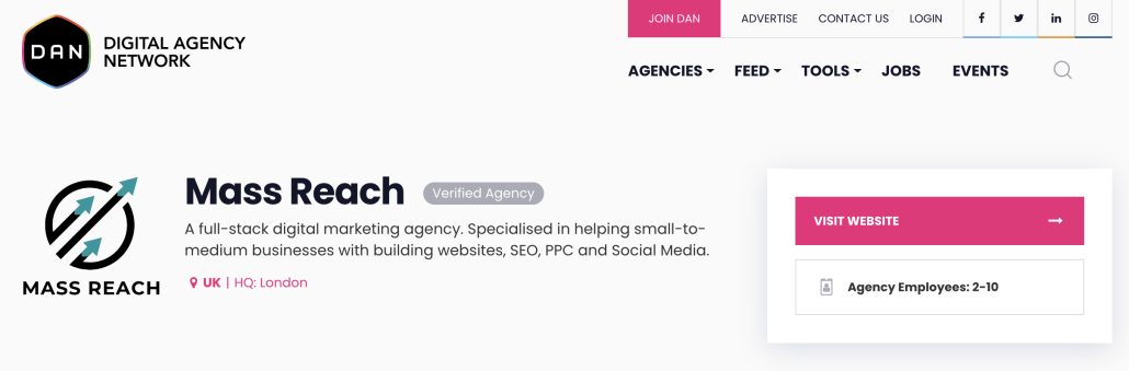 Mass Reach Joins The Digital Agency Network (DAN) - Mass Reach