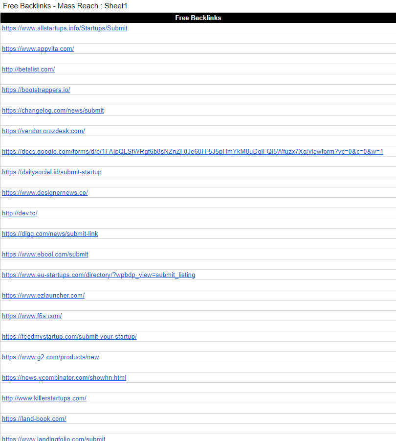 Free Backlinks to Increase Domain Authority - Mass Reach
