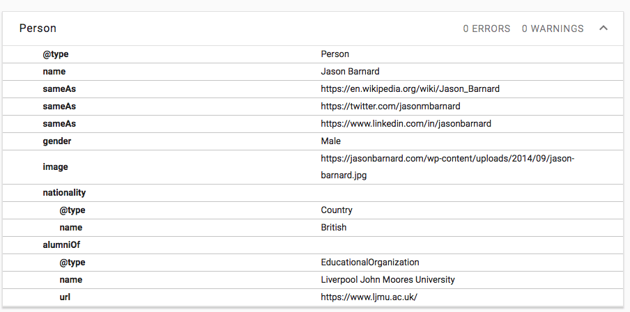 Schema Markup for A Person - Mass Reach