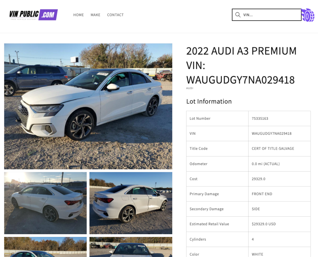 VIN Public Shopify Store Design - Mass Reach