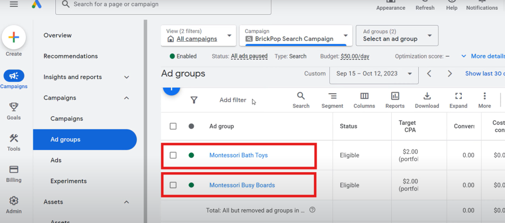 Mistake #3: Unorganised Ad Groups in Google Ads - Mass Reach