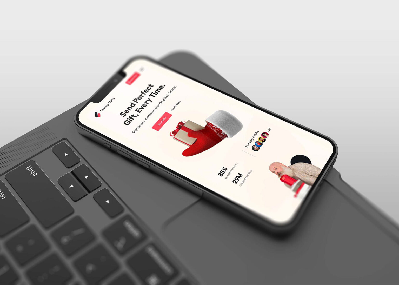 Mobile Application Mockup - Mass Reach