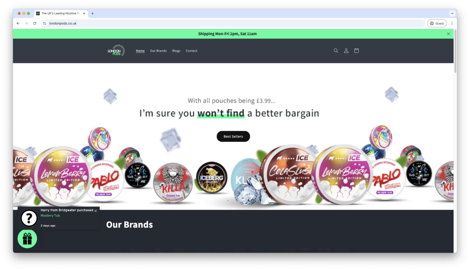 London Pods Website Case Study - Mass Reach