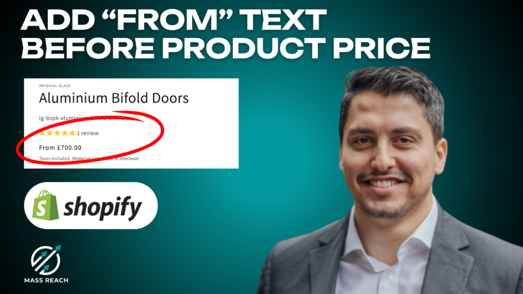 Adding Custom Text Before Product Prices in Shopify - Mass Reach