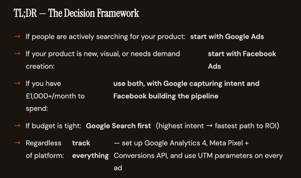 TL;DR - The Decision Framework - Mass Reach